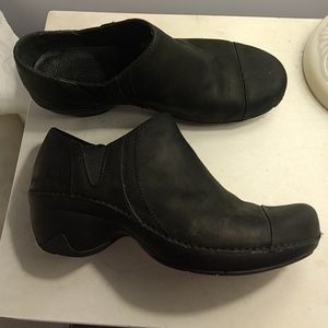Black Patagonia Leather Angle Boots